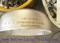ASTM Stainless Steel Pipe Cap A403 WP304 / 304L WP316 / 316L  WP321 UNS32750 Size 1-48 inch