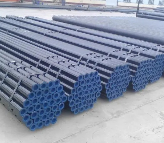 Round Carbon Steel Conduits / Carbon Steel Tubing with Black Painting SCH 10 - SCH XXS Wall BE End