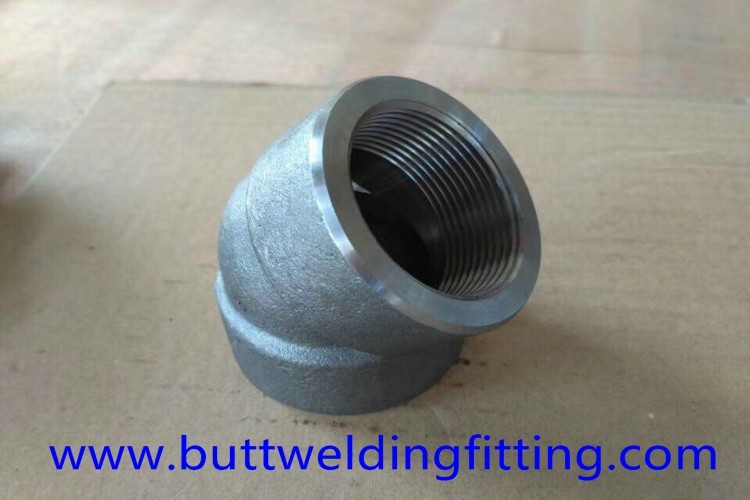 Forged Pipe Fittings UNS S32750 90D Socket Welded Elbow ASME B16.11