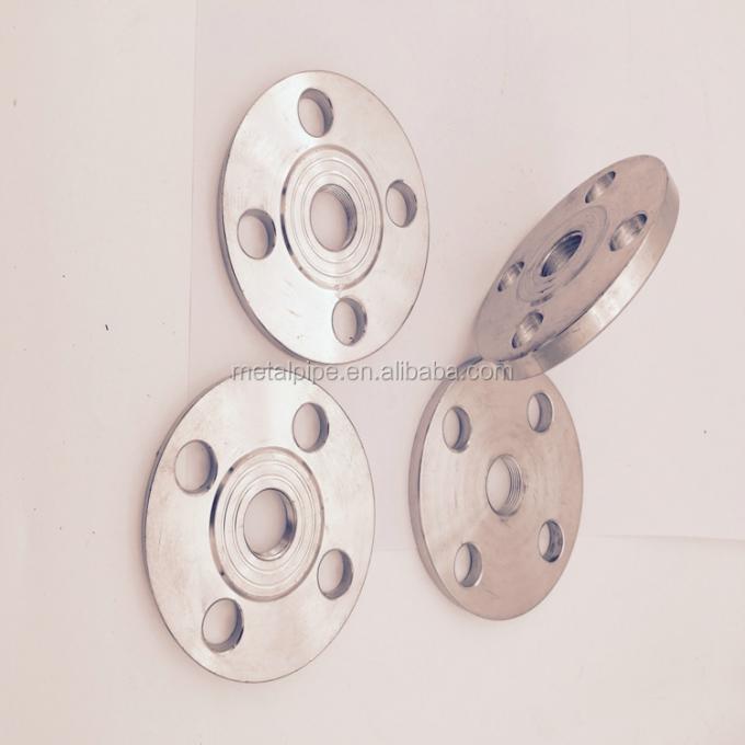 1-1/2 "TH RF 150LB স্টেইনলেস স্টীল ফ্ল্যাঞ্জের উপর স্লিপ 316L উত্থাপিত মুখ TH ফ্ল্যাঞ্জ ANSI B16.5 থ্রেডেড ফ্ল্যাঞ্জ 2