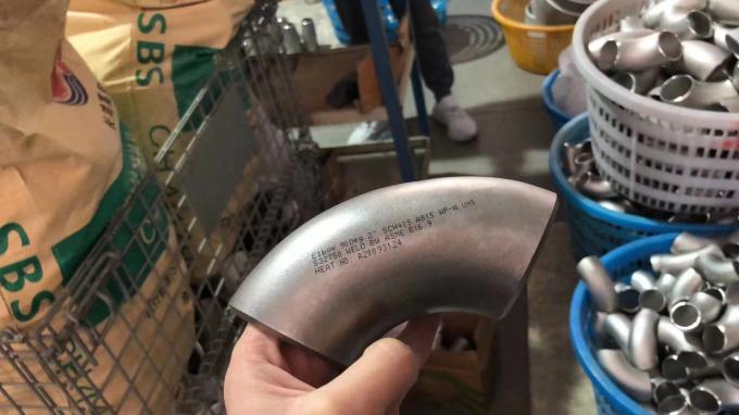 CuNi 90/10 কনুই সংক্ষিপ্ত ব্যাসার্ধ 45 কনুই সংক্ষিপ্ত ব্যাসার্ধ EHN 9603/600s 5.5 মিমি 5 মিমি DN 600 CuNi10Fe1.6 Mn 0