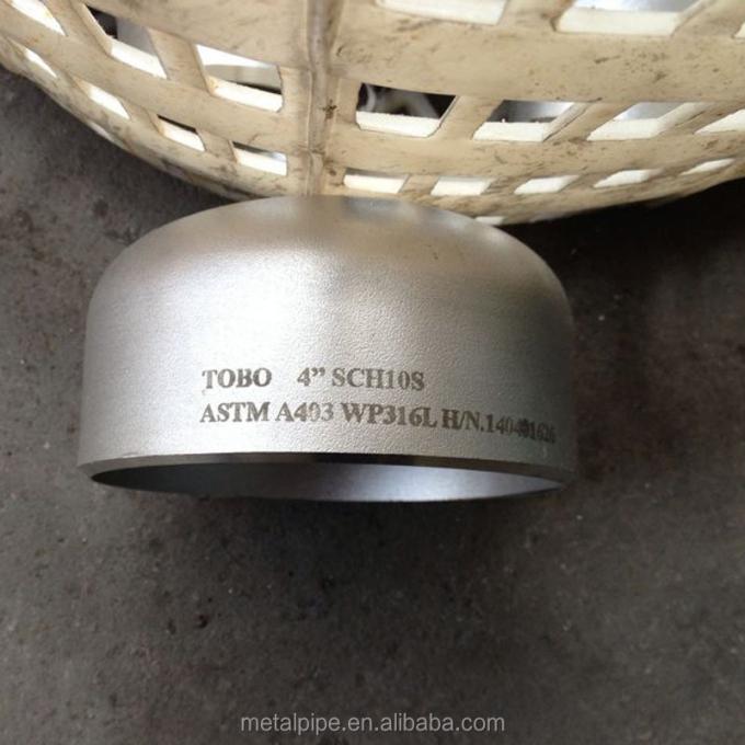 304 স্টেইনলেস স্টীল ওভাল টিউব ক্যাপ স্যানিটারি গ্রেড অভ্যন্তরীণ এবং বাহ্যিক আয়না পোলিশ ঝালাই টিউব ক্যাপ উজ্জ্বল স্টেইনলেস স্টীল 2