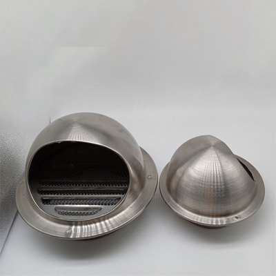 Air Vent 3 Inch 304 Stainless Steel Round Exhaust Grille Louvered Silver