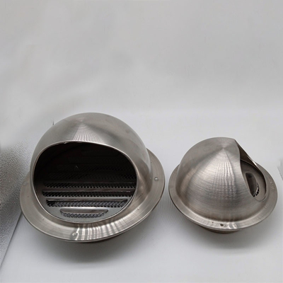 Air Vent 3 Inch 304 Stainless Steel Round Exhaust Grille Louvered Silver