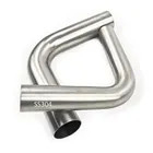 1-1/2" 90 Degree Mandrel Bending Service Stainless Steel Pipes Elbows For Car Exhaust Pipe Modified, Stair Handrail