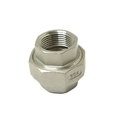Connectors Stainless Steel 304 Threaded Pipe Fittings Plumbing Stainless Pipe Thread Union