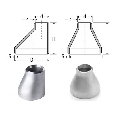 Sell Stainless Steel Reducer with Welding Connection OEM/ODM Support Silver Color Wooden Case Packing