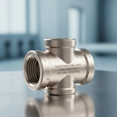 Stainless Steel Tee Connector with Temperature Rating 1000°F, Corrosion Resistant and High Durability for Industrial Applications
