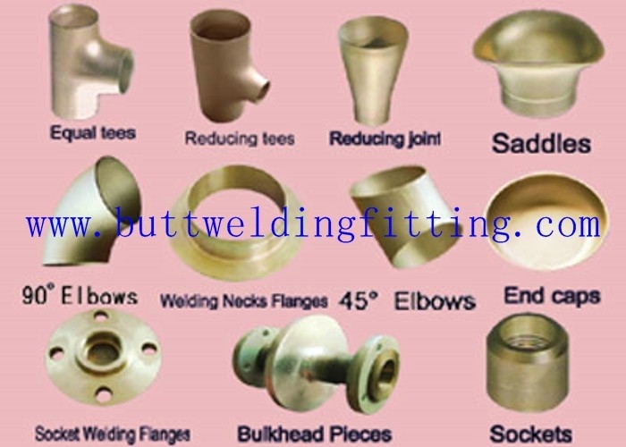 CuNi 90 /10  Elbow 45 / 90 / 180 degree COPPER NICKEL 90/10 Short Radius Butt Weld Fittings NPS 2