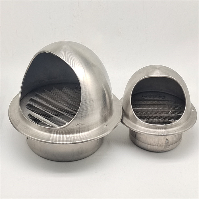Stainless Steel Round Kitchen Wall Exhaust Waterproof Ventilation Mushroom Pipe Air Vent Cap Cover