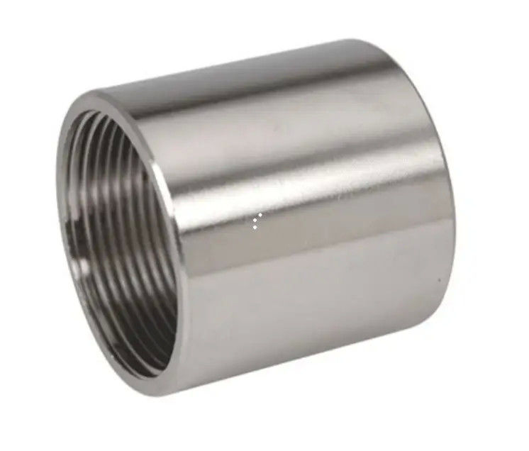 Pipe Fitting Stainless Steel Malleable Cast Iron Ss 304 316L Female Thread Bsp Socket Banded Coupling
