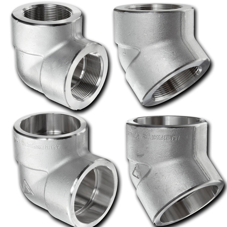 BW Fitting B366 WPNCI Inconel 600 Forged Pipe Fitting SCH80 90 Degree 1/8In Socket Welding Elbow