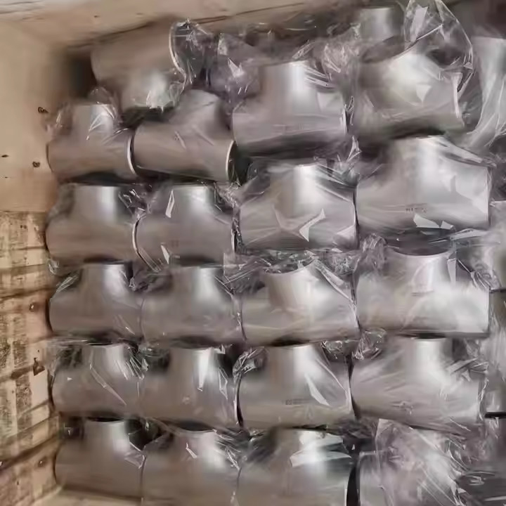 METAL Low Alloy Steel Pipe Fittings Butt Welding Pipe Fittings Equal Tee A403 WP904L 6