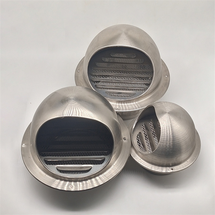 Stainless Steel Round Kitchen Wall Exhaust Waterproof Ventilation Mushroom Pipe Air Vent Cap Cover