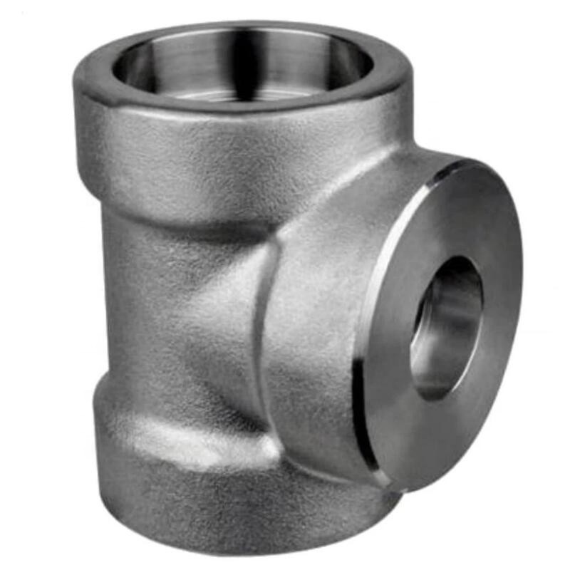Socket Stainless Steel Tee UNS S30400 Sch80 3/4 Inch Equal Tee Forged Fittings