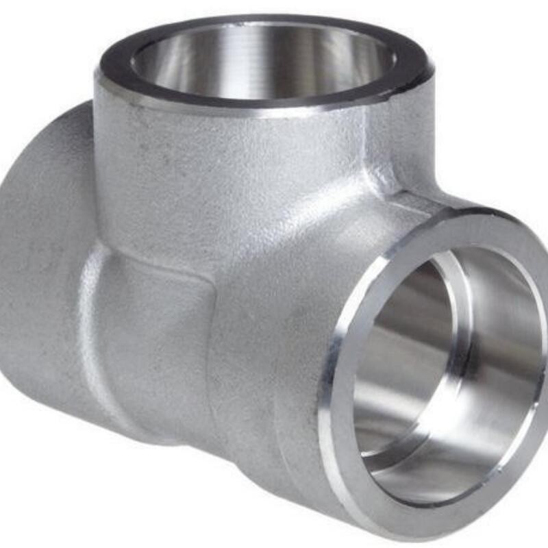 Socket Stainless Steel Tee UNS S30400 Sch80 3/4 Inch Equal Tee Forged Fittings