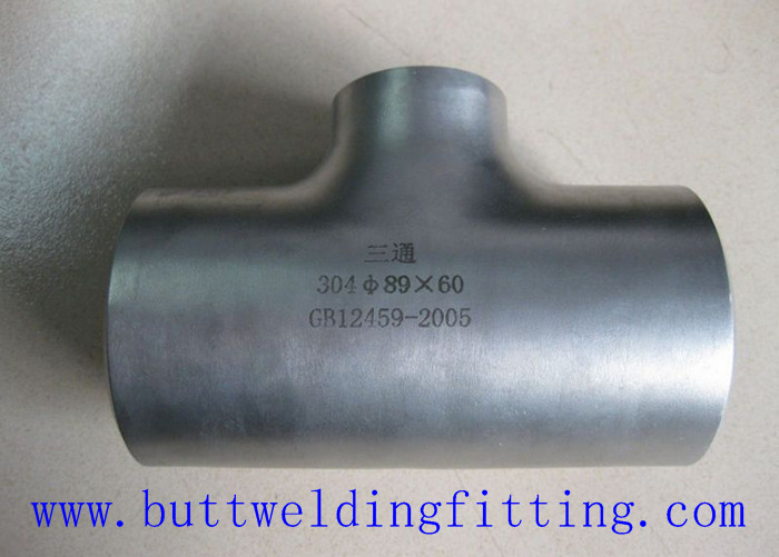 UNS S32750 Butt Weld Fittings / 1 - 48inch Asme B16.9 Duplex Seamless Steel Tee