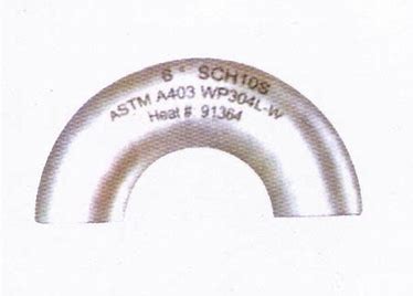 BW Radius Elbow Butt Welding Fitting Degree 180 NPS 1/2