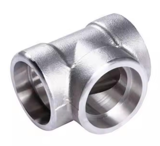 Metal ASTM A815 UNS S31803 Duplex Steel Pipe Fitting ASME B16.11 Forged Tee Socket Welded 2