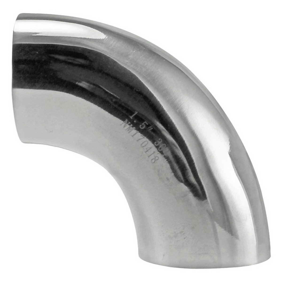 ELBOW 90, SEAMLESS ASTM A234 GR WPB-S, ASME B16.9, R=1.5D, BUTT WELD, CS01, SCH40 Ø3