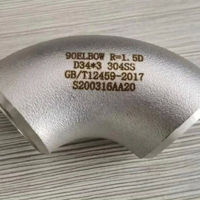 China Professional Manufacture Fitting Stainless Steel 90 Degree Elbow Long Radius