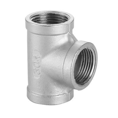 Hydraulic Transition Pipe Fittings Stainless Steel 304/316 threaded connector Tee Female