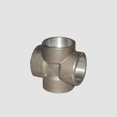 Stainless Steel 304/316 Socket Weld Cross 4 Way Tee Forged Socket Welding Pipe Fitting