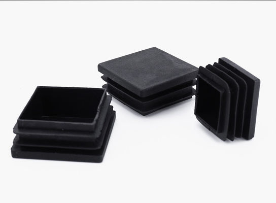 Square Round Tubing Round Square Pipe End Tubing Insert Plug Black Plastic Plug/plastic Injection Customized Moulding