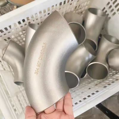 Customized Stamping Seamless Stainless Steel Elbow Tube Fittings Ss304 316L Welding Elbow Pipe Fittings
