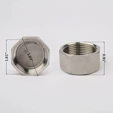 High Quality Stainless Steel Casting Pipe Fittings Threaded Round Cap