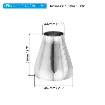 Metal ASME B 16.9 Seamless Pipe Fittings Concentric Reducer 4" X 2" Sch80 Monel 400