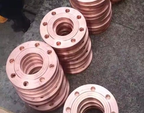 METAL Slip-On Flange Connector Copper and Nickel Flanges ASTM B466 UNS C70600 Size 10inch 150#-2500# Slip-On Flange Connector