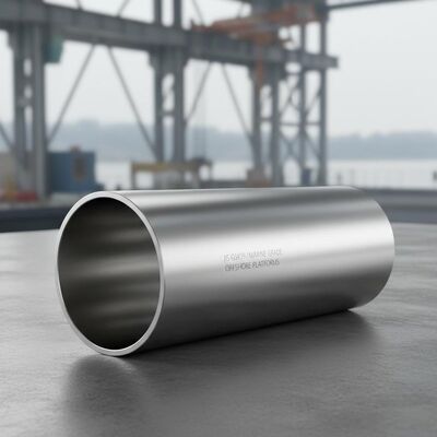 মিরর ডুপ্লেক্স স্টেইনলেস স্টিল পাইপ অভ্যন্তরীণ ব্যাসার্ধ কাস্টমাইজড স্ট্যান্ডার্ড JIS সামুদ্রিক সরঞ্জাম এবং অফশোর প্ল্যাটফর্মের জন্য আদর্শ