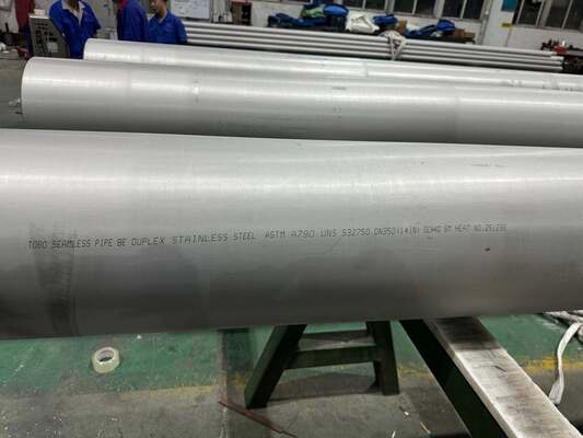 Super Duplex 2507 S32750 Seamless Pipe ASTM A790 High Strength for Oil Gas Marine