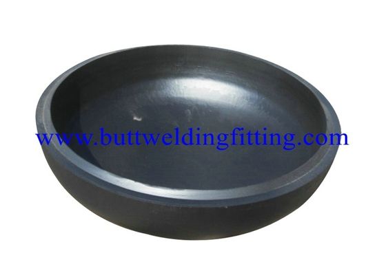 Black Welded Pipe Fittings Stainless Steel Pipe End Caps ASTM A234 WP22 / WP9 / WP91